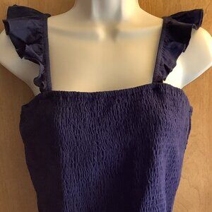 NWT Anrabess  Blue Halter Top Size: Large